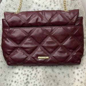 Oversized Betsy Johnson Clutch Style Bag w/ Shoulder Chain